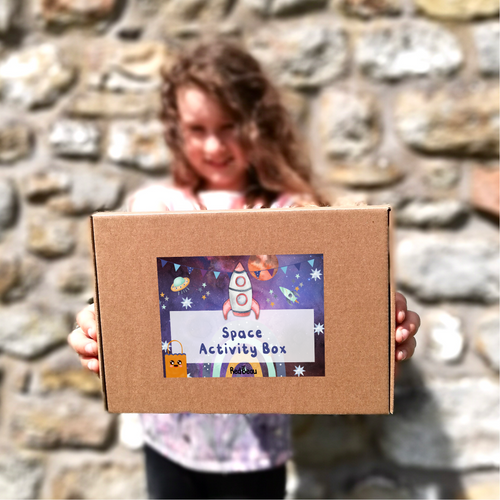 Eco-Friendly Space Activity Box for Kids (Ages 3-10) - Plastic Free Crafts & Games