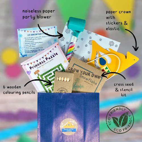Ice Queen Party Bag Filled with Fun Activities and Keepsakes (Ages 3-10)