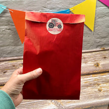 Load image into Gallery viewer, Filled Red Tractor Party Bags for Ages 3 to 8