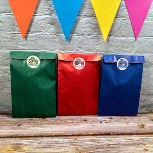 Filled Red Tractor Party Bags for Ages 3 to 8