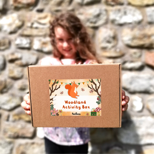 Personalised Woodland Activity Box for Kids (Ages 3-10) - Plastic Free Crafts & Games