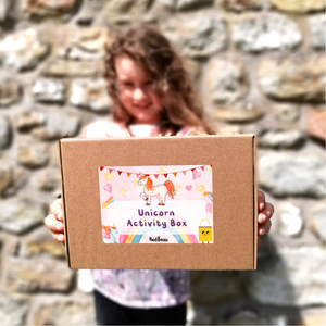 Personalised Unicorn Activity Box for Kids (Ages 3-10) - Plastic Free Crafts & Games