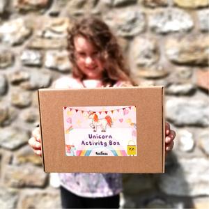 Eco-Friendly Unicorn Activity Box for Kids (Ages 3-10) - Plastic Free Crafts & Games