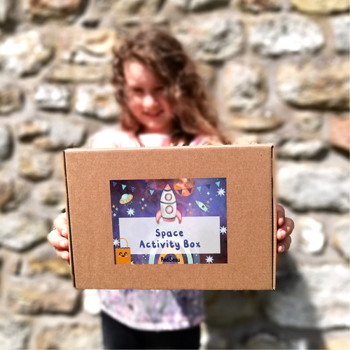 Personalised Space Activity Box for Kids (Ages 3-10) - Plastic Free Crafts & Games