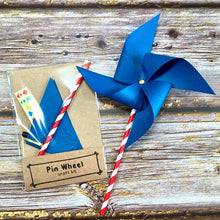 Load image into Gallery viewer, Pinwheel paper craft kit to make while travelling and perfect for children on the beetch