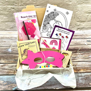 Eco-Friendly Unicorn Activity Box for Kids (Ages 3-10) - Plastic Free Crafts & Games