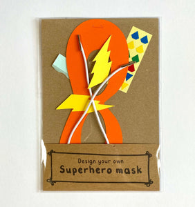 Make a superhero mask party bag craft x 5