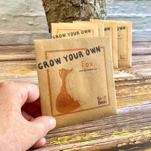 Grow your own fox seed and stencil kit