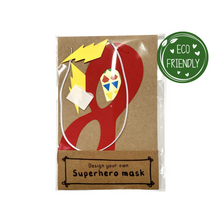 Load image into Gallery viewer, superhero mask eco friendly party bag craft