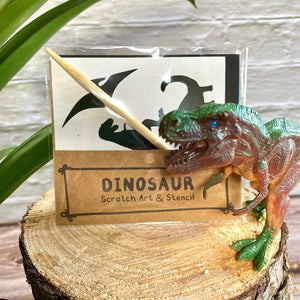 Tyrannosaurus Rex dinosaur party bag filler in compostable packaging for sustainable living