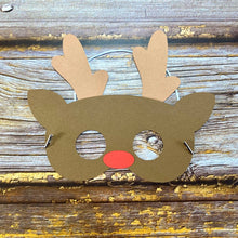 Load image into Gallery viewer, Rudolph the Reindeer Christmas paper craft kit with no plastic