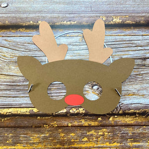 Rudolph the Reindeer Christmas paper craft kit with no plastic