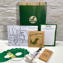 Load image into Gallery viewer, Eco friendly dinosaur paper party bag