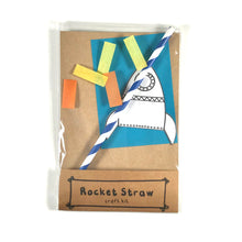 Load image into Gallery viewer, Space Rocket Straw Craft Activity / Party Favour