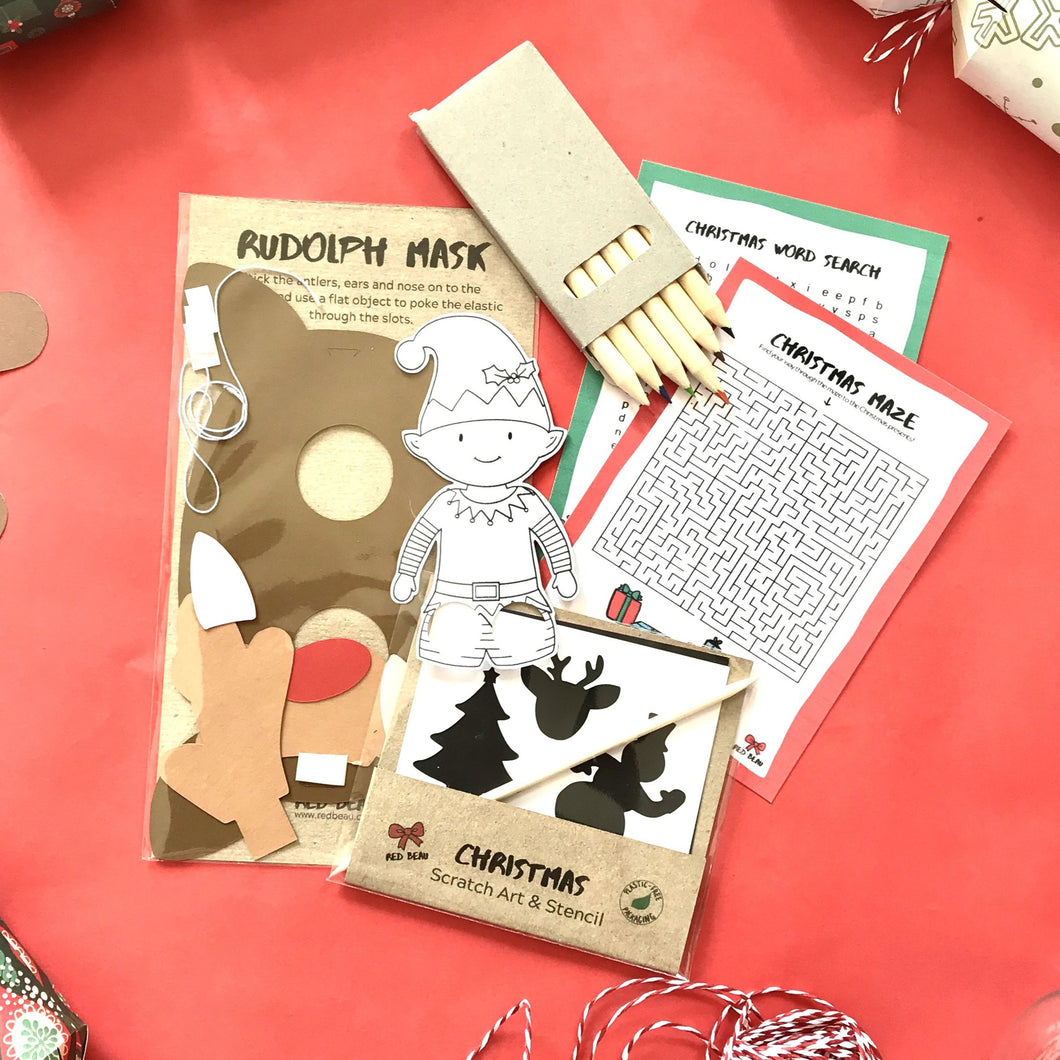 Christmas stocking filler craft selection for kids.