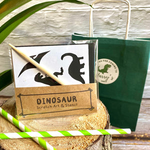 Eco friendly dinosaur party favour