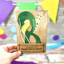 Load image into Gallery viewer, green superhero paper party bag filler