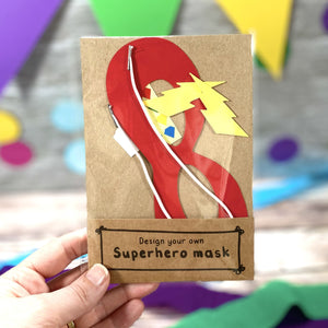 red superhero party bag favour