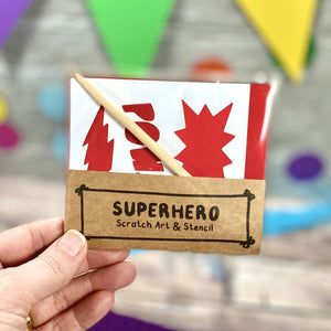 superhero themed plastic free party bag filler